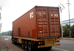 Container transport to Norway